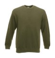 Heren Sweater Fruit of the Loom Set-In 62-154-0 Classic Olive